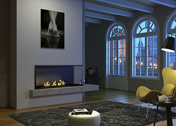 Chimenea bioetanol modelo Boulevard